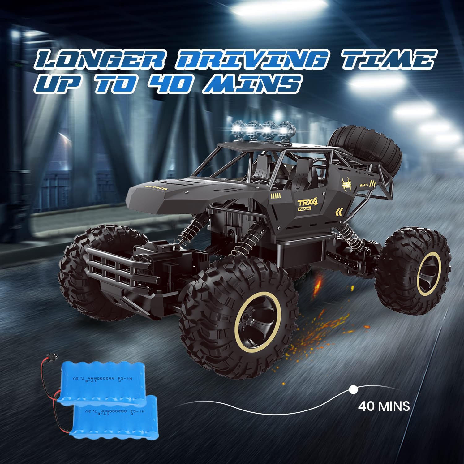 TEMU Can't Sale. UK Rc Car Rock Crawler Rechargeable Off Road Truck 4WD , Metal Shell LED Headlights Remote Control Off Road Car Truck,Logistics Is Randomly Sent By Amazon Logistics,Royal Mail,