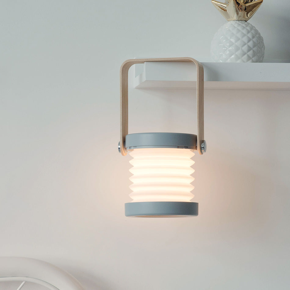 Foldable touch dimmable LED reading night light portable USB rechargeable lantern lamp