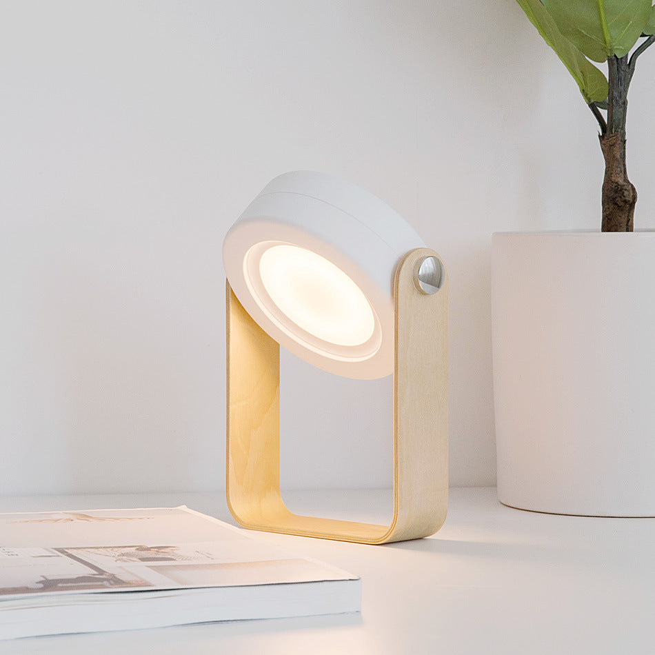 Foldable touch dimmable LED reading night light portable lantern lamp with USB rechargeable battery for home decor