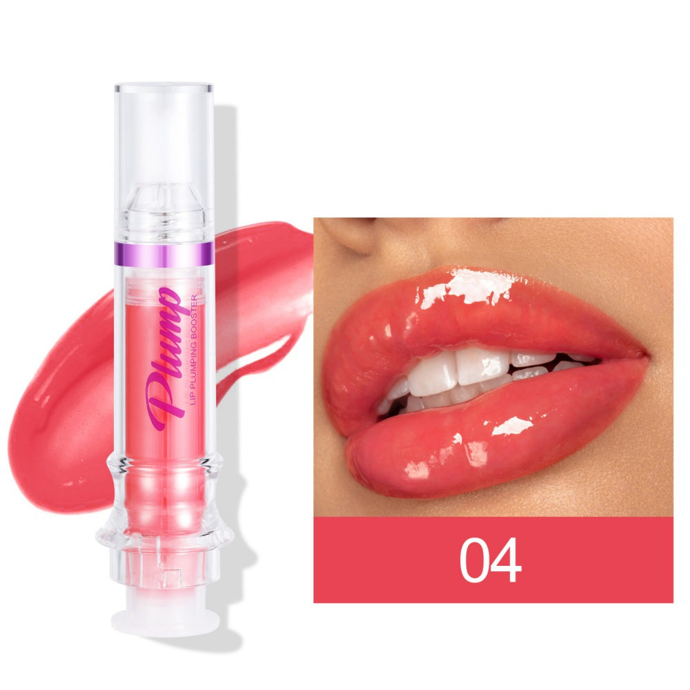 High-shine Mirror Lip Gloss tube showcasing rich, glossy liquid lipstick color for plump, moisturized lips