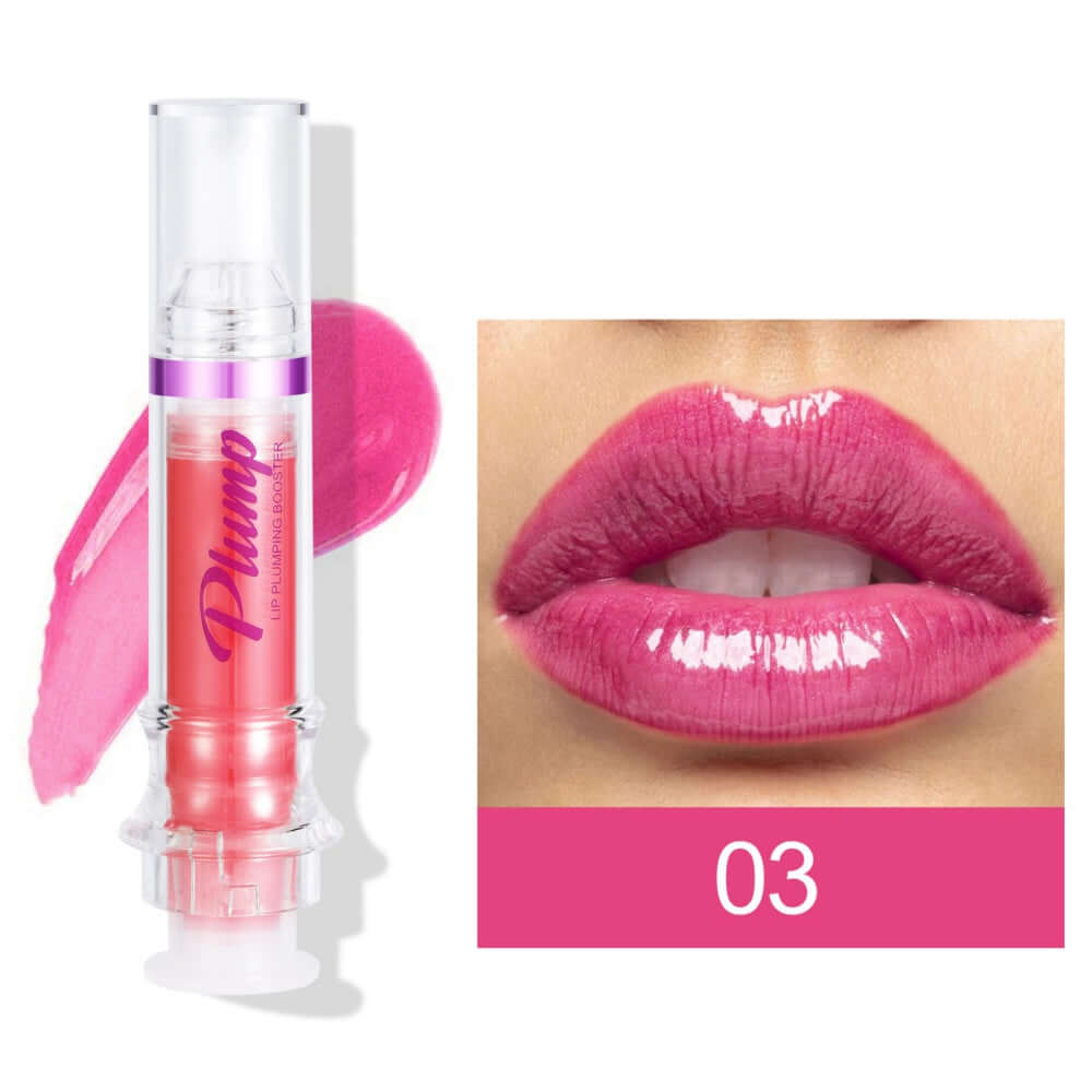 Mirror Lip Gloss tube with high-shine, richly pigmented liquid lipstick for a glossy, moisturized pout