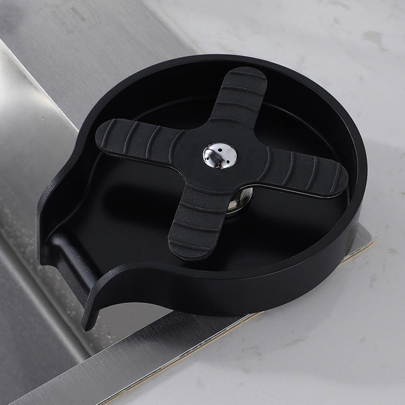 Stainless steel cup washer with sink for home bar counter installation