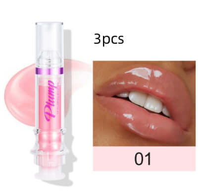 High-shine Mirror Lip Gloss tube with rich, vibrant lip color in a sleek design
