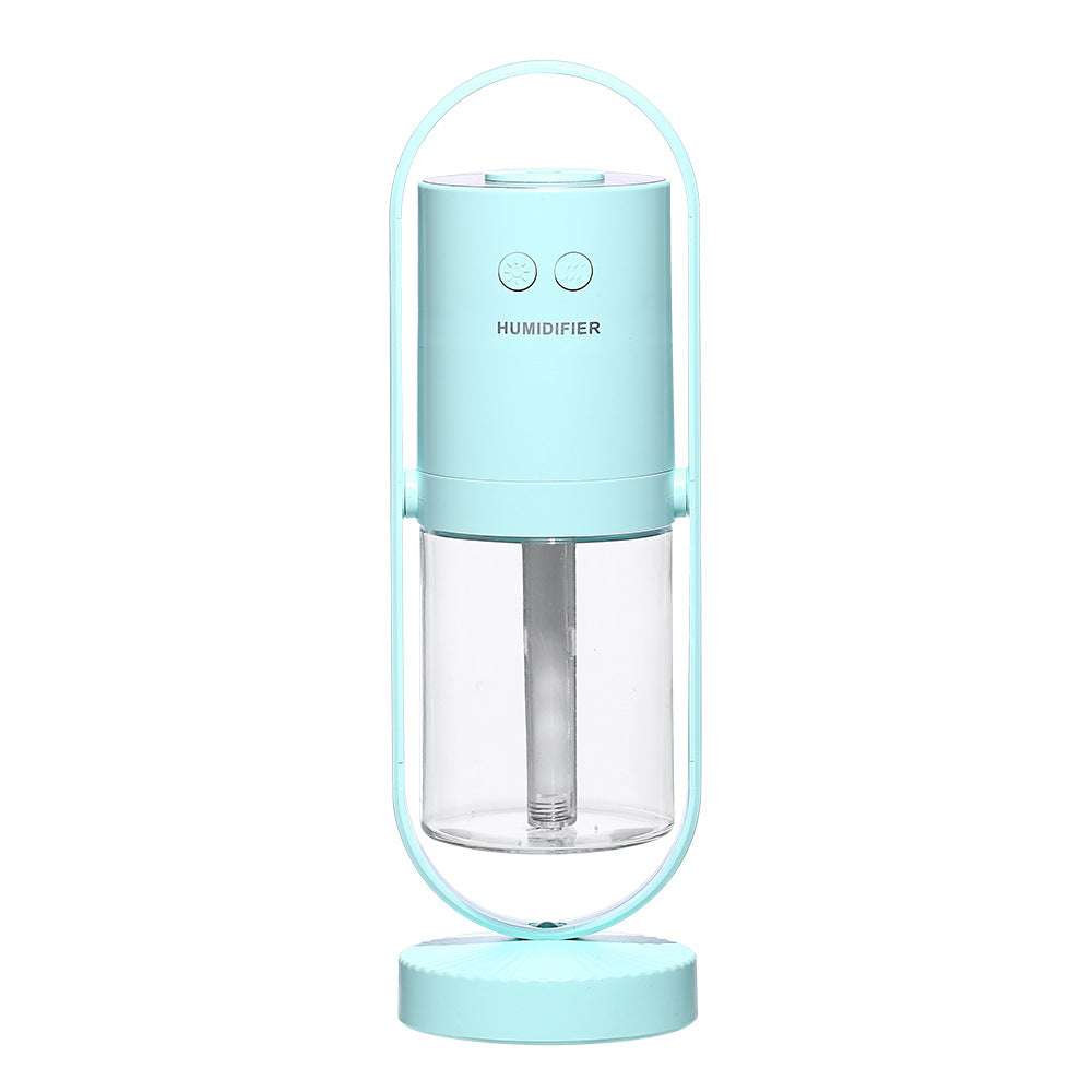 Magic Shadow USB air humidifier with projection night lights in pink and white colors
