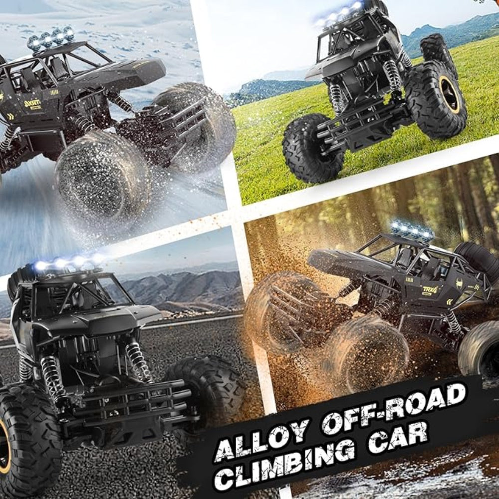 TEMU Can't Sale. UK Rc Car Rock Crawler Rechargeable Off Road Truck 4WD , Metal Shell LED Headlights Remote Control Off Road Car Truck,Logistics Is Randomly Sent By Amazon Logistics,Royal Mail,