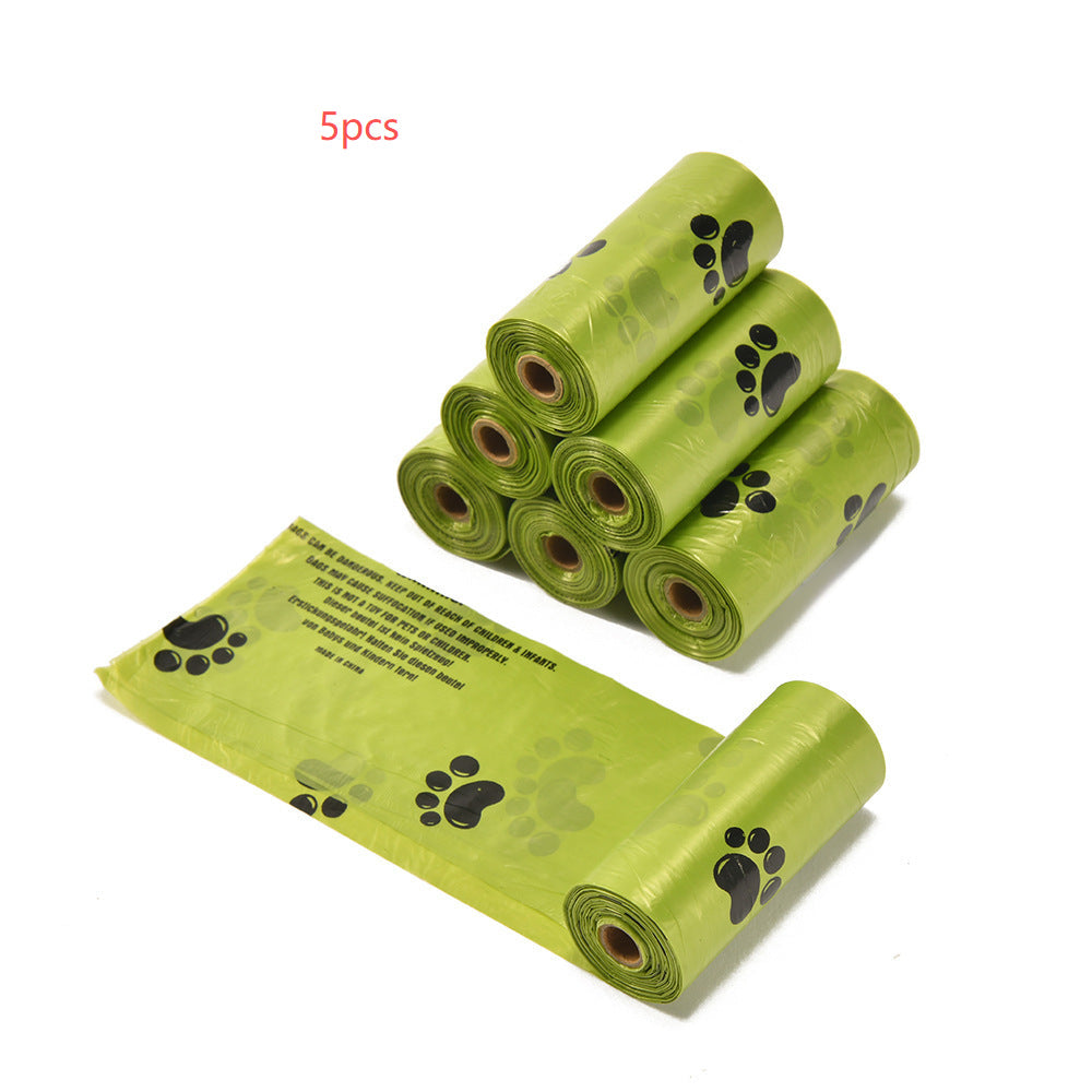 Portable lightweight dog pooper scooper with built-in poop bag dispenser and eight-claw shovel for easy pet waste pickup