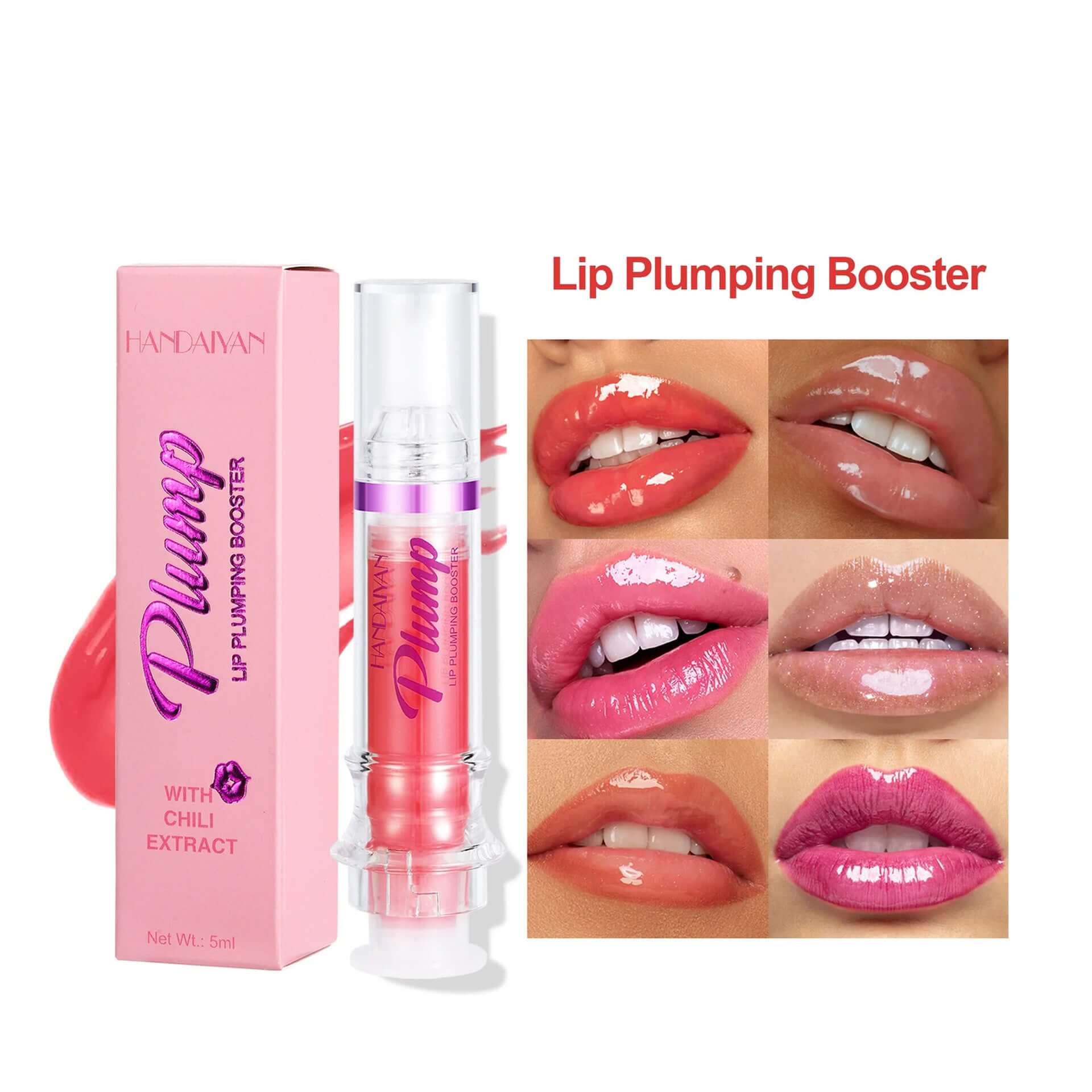 High-shine Mirror Lip Gloss tube with rich pigmented liquid lipstick in vibrant shade