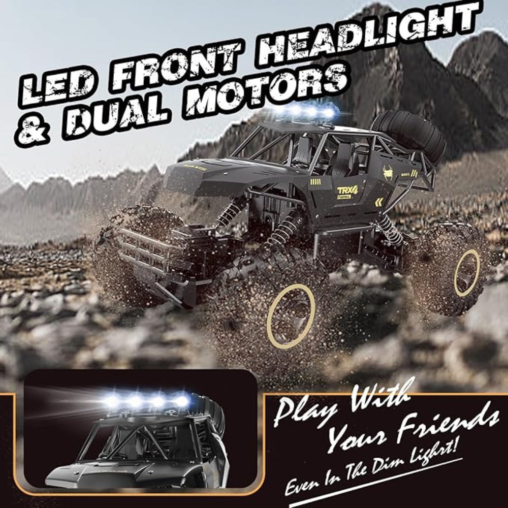 TEMU Can't Sale. UK Rc Car Rock Crawler Rechargeable Off Road Truck 4WD , Metal Shell LED Headlights Remote Control Off Road Car Truck,Logistics Is Randomly Sent By Amazon Logistics,Royal Mail,