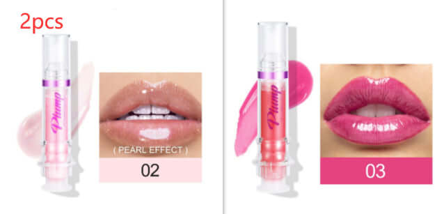 Mirror Lip Gloss tube showing high-shine, richly pigmented liquid lipstick in a vibrant shade with glossy finish