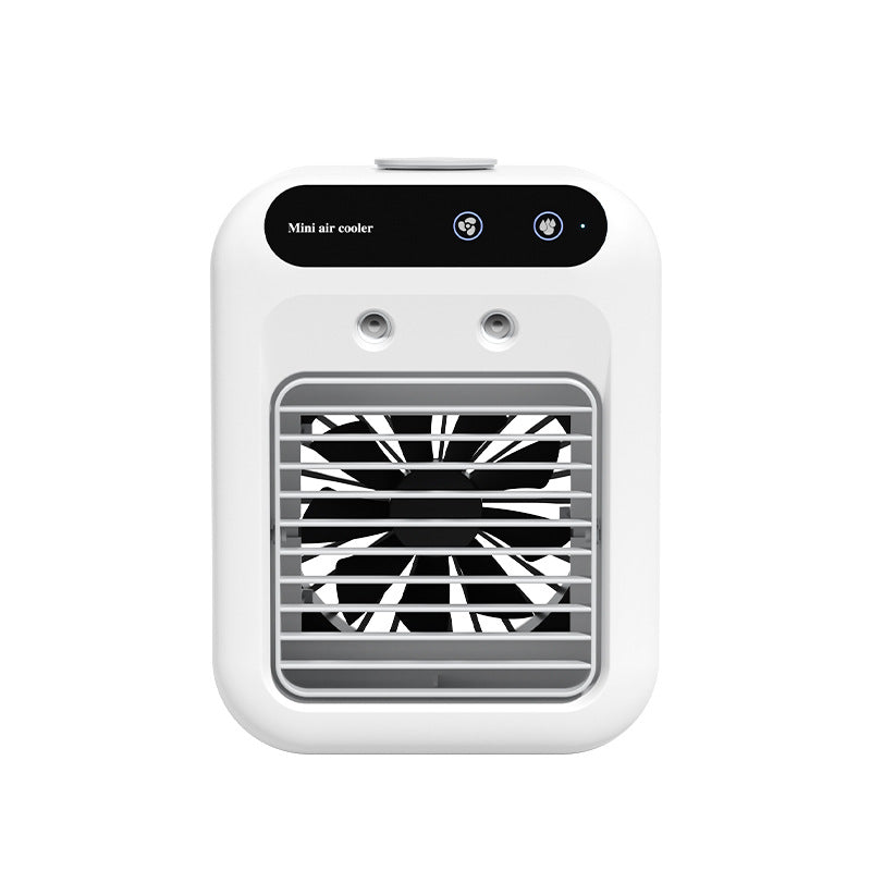Portable ivory white Air Conditioner Air Cooler with USB power and touchscreen control for room and office cooling