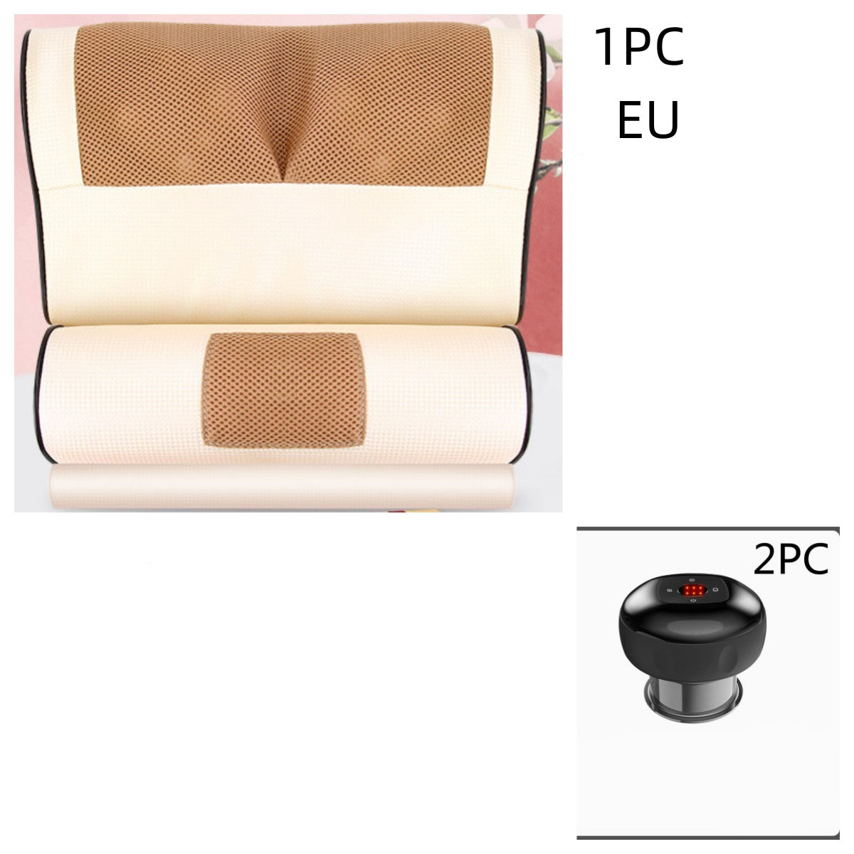Electric vacuum cupping massage device with LED display and suction cups for body slimming therapy