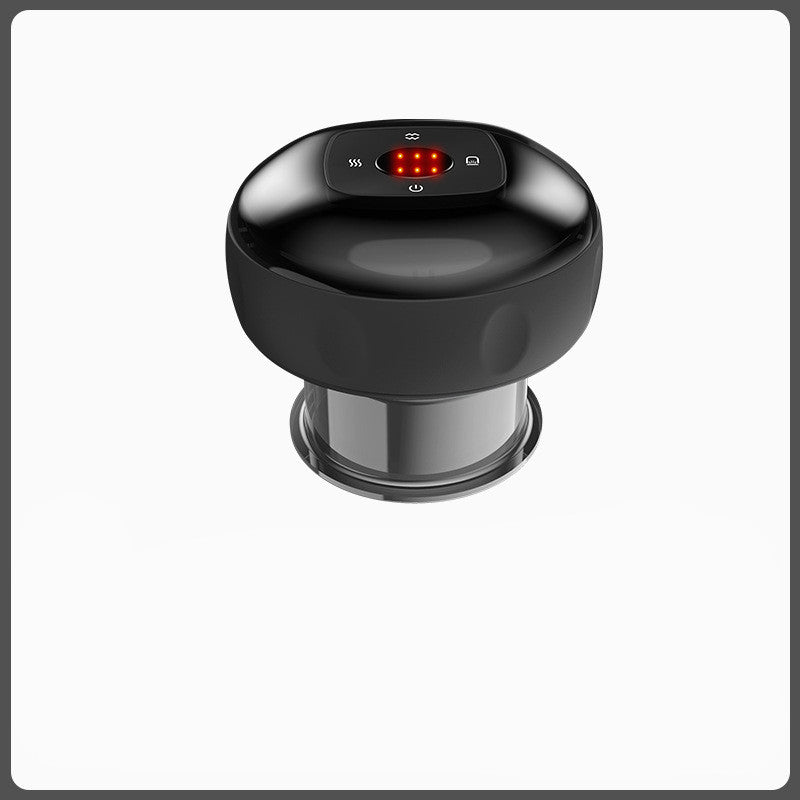 Electric vacuum cupping massage device with digital display and USB charging for body slimming therapy