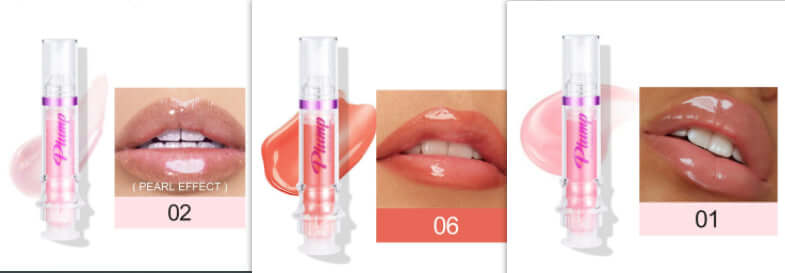 Glossy high-shine Mirror Lip Gloss tube with rich pigmented lip color in a sleek portable design