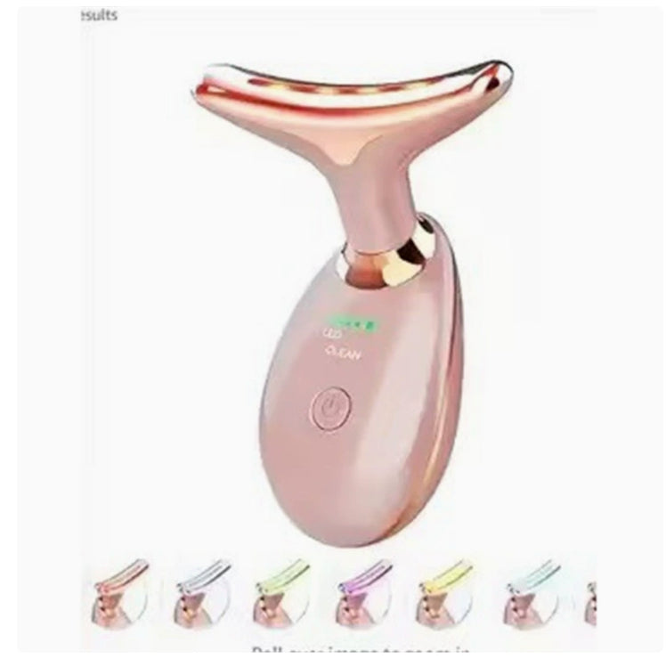 EMS Thermal Neck Lifting device with electric microcurrent and LED light therapy for wrinkle removal and skin tightening