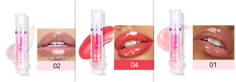High-shine mirror lip gloss tube with rich, vibrant lip color and glossy finish